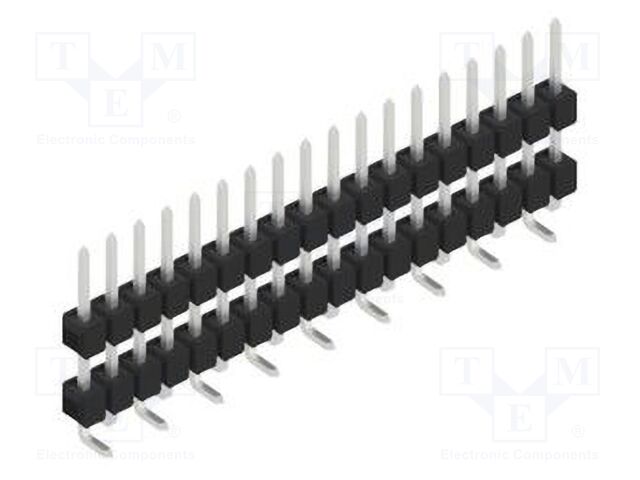 Connector: pin strips; pin header; male; PIN: 18; 2.54mm; SMT; 1x18