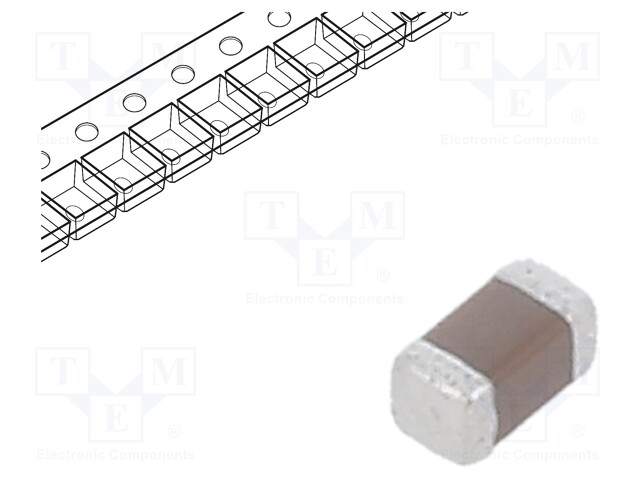 Capacitor: ceramic; 22pF; 50VDC; C0G; ±5%; SMD; 0402