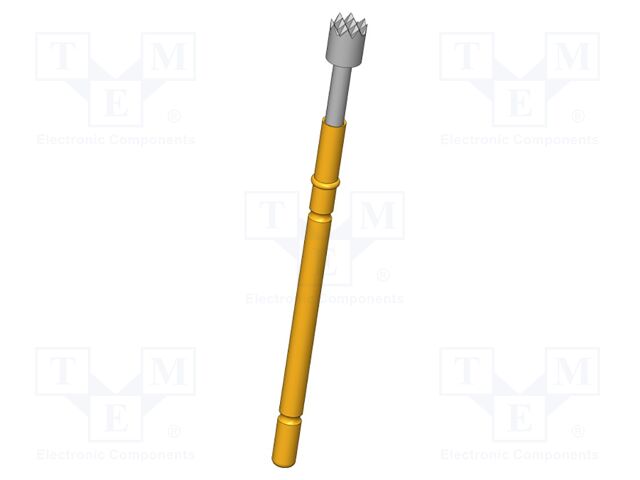 Test needle; Operational spring compression: 4mm; 8A; Ø: 2.5mm