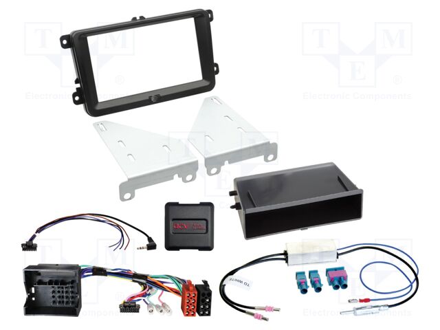 Adapter for control from steering wheel; Seat,VW,Škoda; black