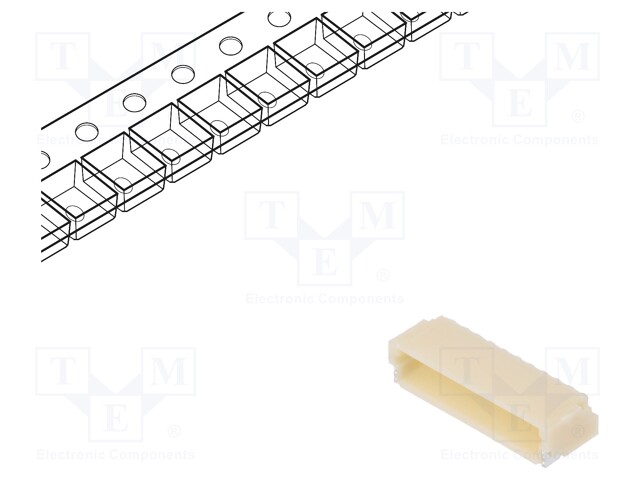 Socket; wire-board; male; SH,SR,SZ; 1mm; PIN: 10; SMT; 50V; 1A