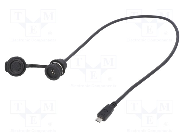 Adapter cable; USB B micro plug,USB B micro socket; 1310; IP67