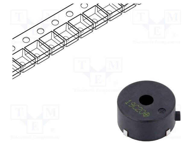 Sound transducer: piezo; without built-in generator; -40÷85°C