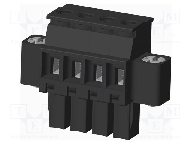 Connector: pluggable terminal block; plug; female; angled 90°