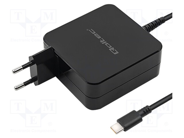 Power supply: switched-mode; plug,charger; 5VDC,; 4.5A; 90W; black