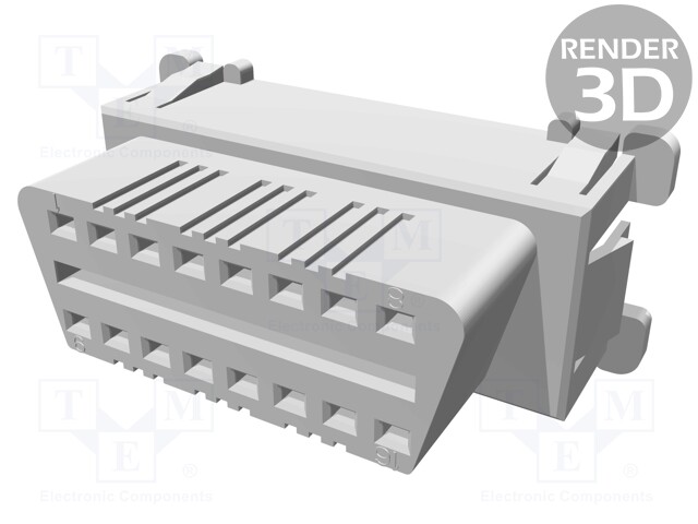 Connector: diagnostic OBD II; socket; female; PIN: 16