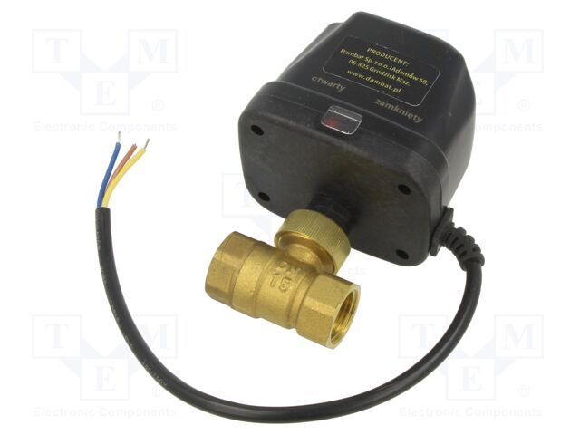 Ball solenoid valve; IP54; max.16bar; 2÷80°C; 220÷240VAC