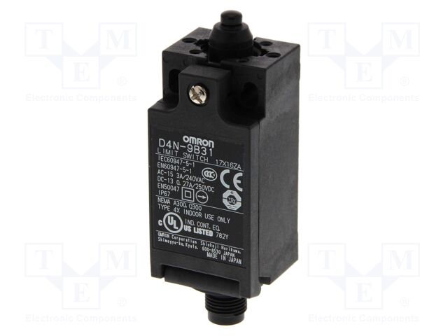 Limit switch; 10A; max.240VAC; max.250VDC; M12 terminal; IP67