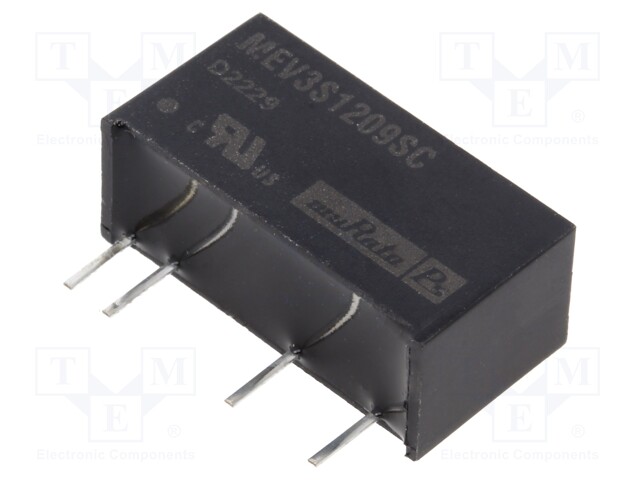 Converter: DC/DC; 3W; Uin: 10.8÷13.2V; Uout: 9VDC; Iout: 333mA; SIP