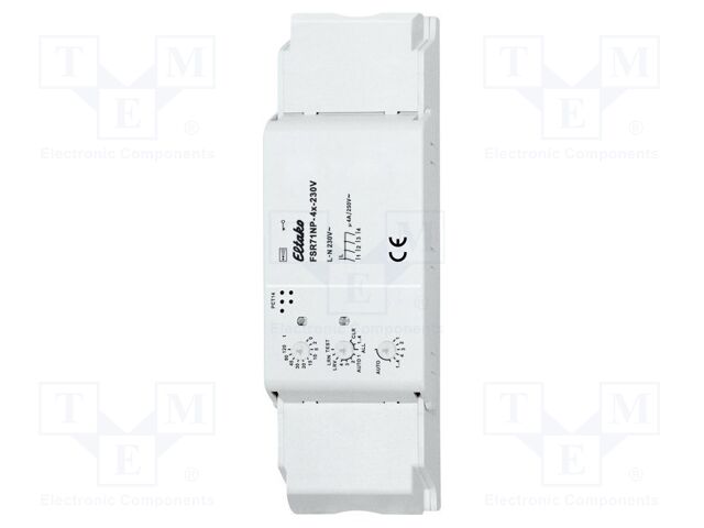 Relay; EnOcean; inline in the supply cable; 230VAC; NO x4; Ch: 4