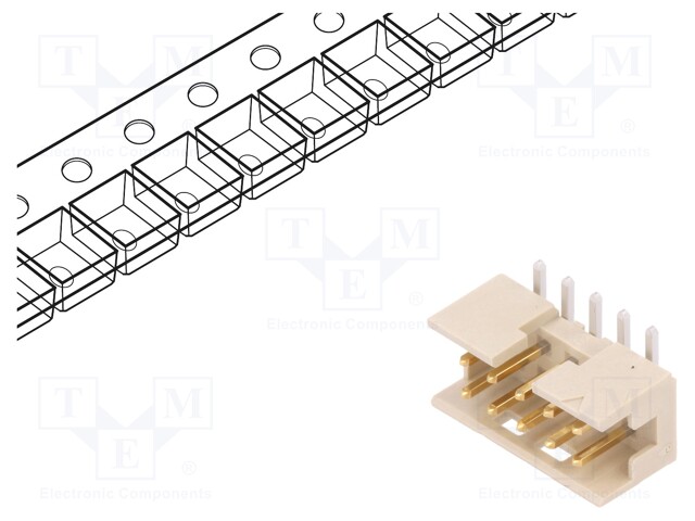Socket; wire-board; male; Minitek; 2mm; PIN: 10; SMT; on PCBs; 2A