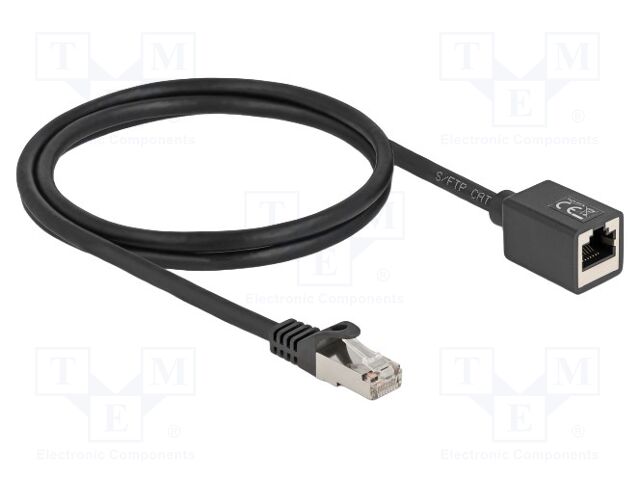 Extender Ethernet; S/FTP; Cat: 6a; RJ45 socket,RJ45 plug; 1m; LSZH