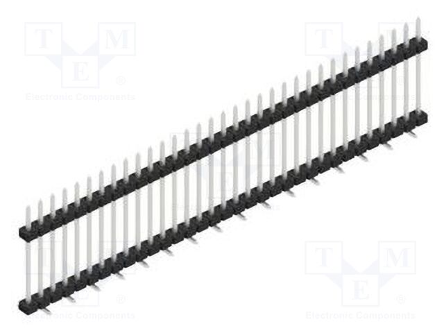 Connector: pin strips; pin header; male; PIN: 33; 2mm; SMT; 1x33