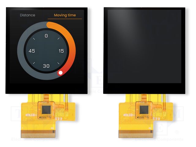 Display: TFT; 2.5"; 240x240; Illumin: LED; 47.7x51.35mm; RGB; round