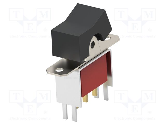 ROCKER; SPDT; Pos: 2; ON-ON; 2A/250VAC; 5A/28VDC; black; none