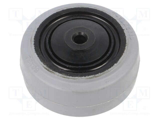 Transport wheel; Ø: 80mm; W: 36mm; Mat: elastic rubber; -20÷60°C