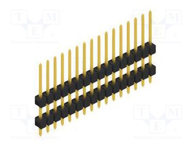 Connector: pin strips; pin header; male; PIN: 16; 2.54mm; THT; 1x16