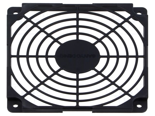 Guard; resin; 120x120mm; screws