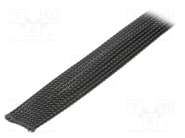 Polyester conduit; Braid diameter: 15.9÷25.4,nom.19.1mm; black