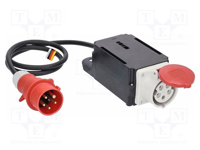 Inrush current limiter; 5G1.5mm2; three-phase,with flap; rubber