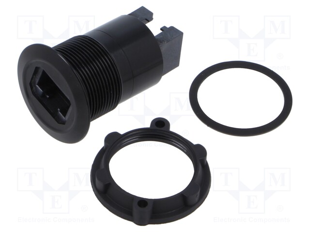 Adapter; for panel mounting,rear side nut; Thread: M22; 1÷10mm
