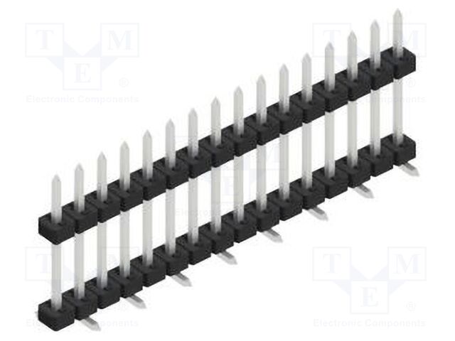 Connector: pin strips; pin header; male; PIN: 16; 2mm; SMT; 1x16