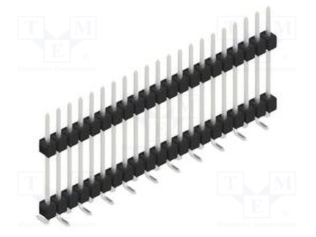 Connector: pin strips; pin header; male; PIN: 21; 2.54mm; SMT; 1x21