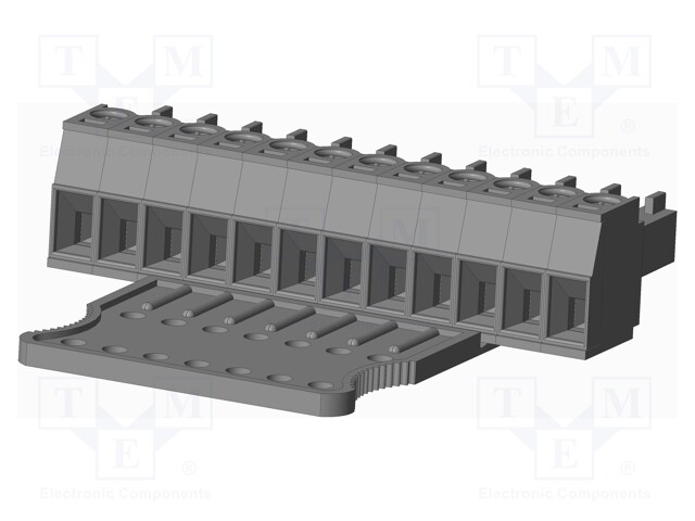 Connector: pluggable terminal block; plug; female; straight; grey
