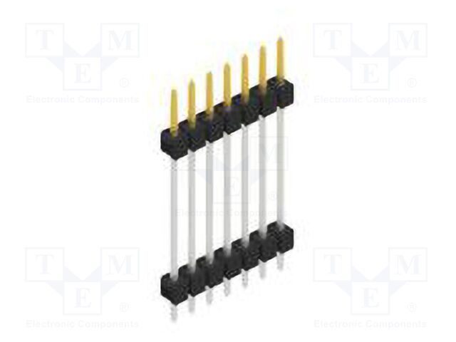 Connector: pin strips; pin header; male; PIN: 7; 2.54mm; THT; 1x7