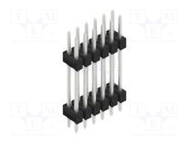 Connector: pin strips; pin header; male; PIN: 12; 2.54mm; THT; 2x6