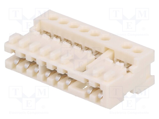 Connector: card edge; RAST 2.5; plug; female; angled 90°; PIN: 8