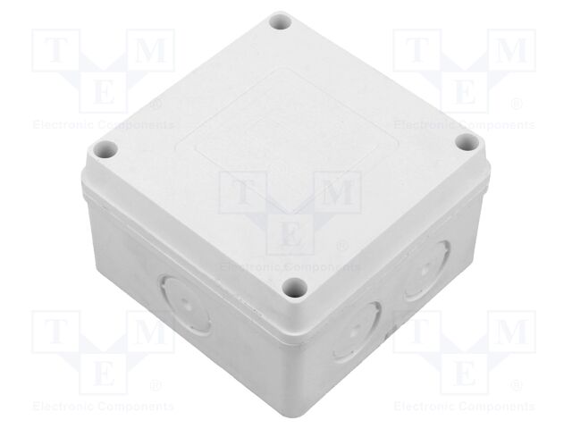 Enclosure: junction box; X: 89mm; Y: 52.5mm; Z: 89mm; wall mount