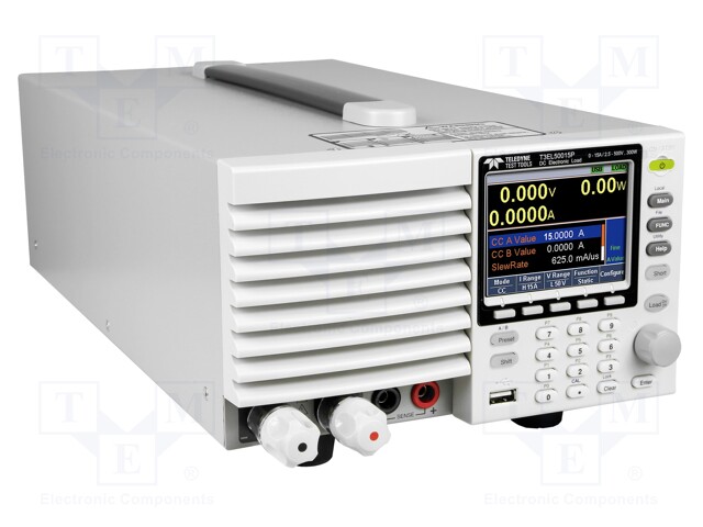 Device: electronic load; 2.5÷500V; 0÷15A; 300W; 213.8x124x400.5mm