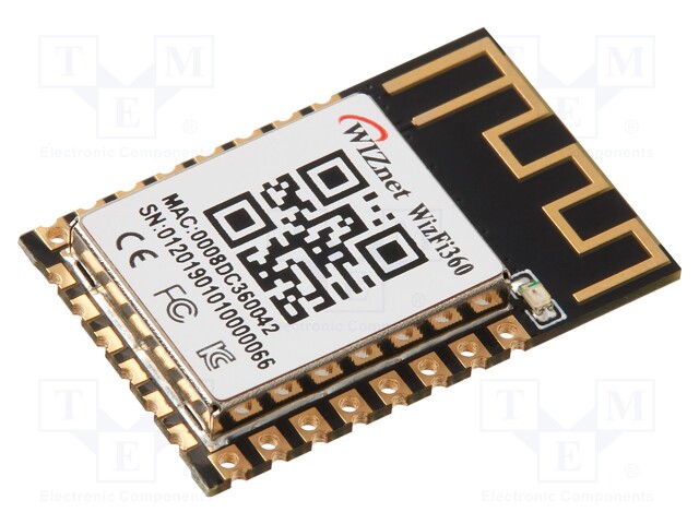 Module: WiFi; UART; SMD,THT; 24x16x3mm; 2Mbps