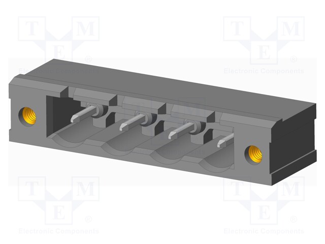 Connector: pluggable terminal block; socket; male; on PCBs