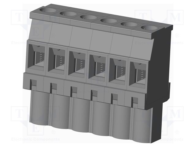 Connector: pluggable terminal block; plug; female; angled 90°