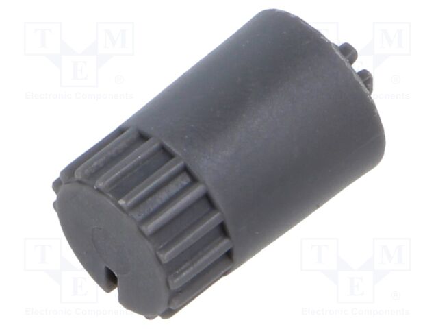 Knob; Ø9.6x14.4mm; grey