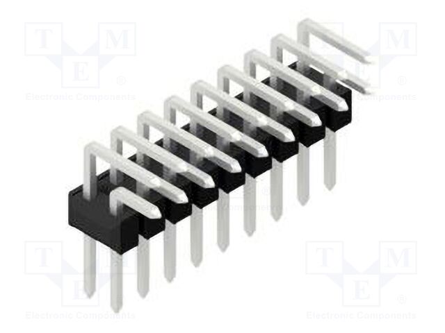 Connector: pin strips; pin header; male; PIN: 18; 2.54mm; THT; 2x9