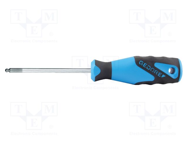 Screwdriver: standard; hex key,spherical; 10mm