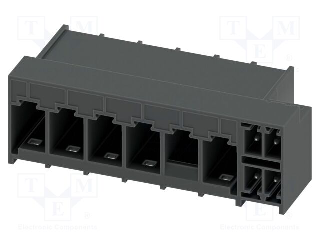 PCB hybrid header, nominal cross section: 6 mm?, color: blac
