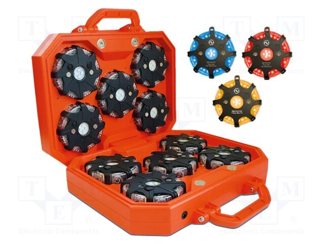 Lamp: warning; IP68; Kit: case; emergency services; 112mm; 72h