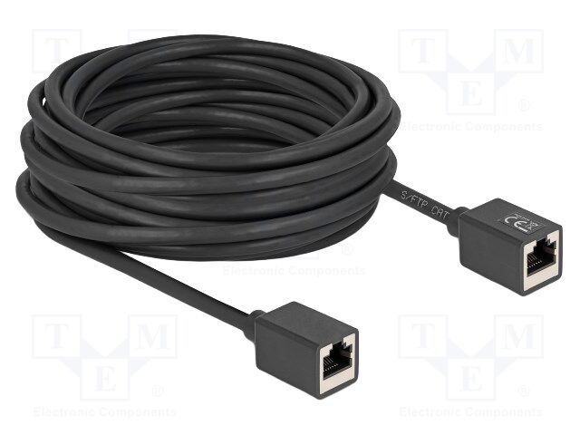 Extender Ethernet; S/FTP; Cat: 6a; RJ45 socket,both sides; 10m