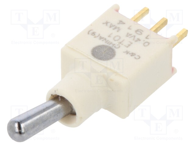 Switch: toggle; Pos: 2; SPST; ON-ON; 0.4A/20VAC; 0.4A/20VDC; IP57