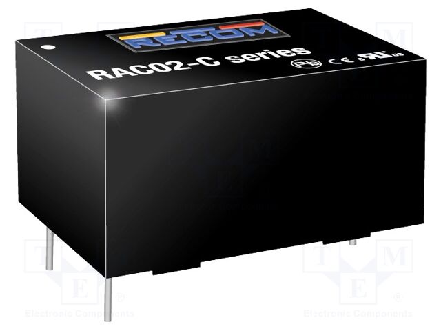 Converter: AC/DC; 2W; Uout: 24VDC; Iout: 83mA; 77%; Mounting: PCB