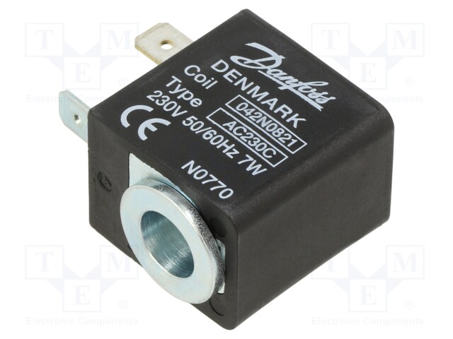 Accessories: coil for solenoid valve; 230VAC; 9mm; IP00; -40÷50°C