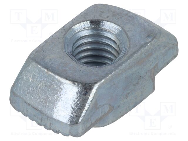 Nut; for profiles; Width of the groove: 10mm; steel; zinc