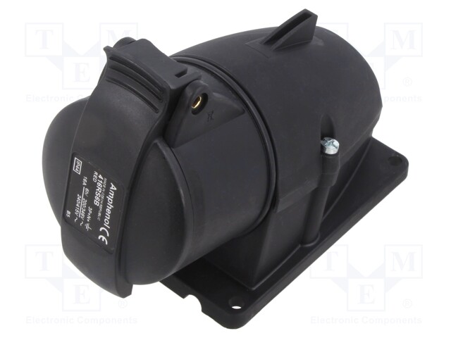 Connector: AC supply 3-phase; plug; male; straight; for cable