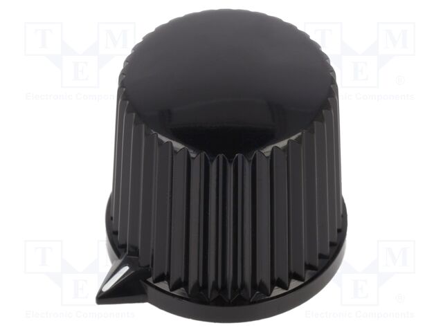 Knob; with pointer; thermoplastic; Shaft d: 6mm; Ø20.7x19.7mm