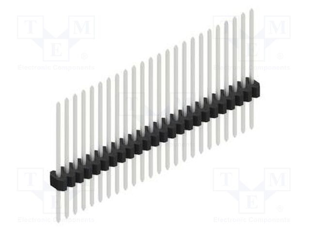 Connector: pin strips; pin header; male; PIN: 24; 1.27mm; THT; 1x24
