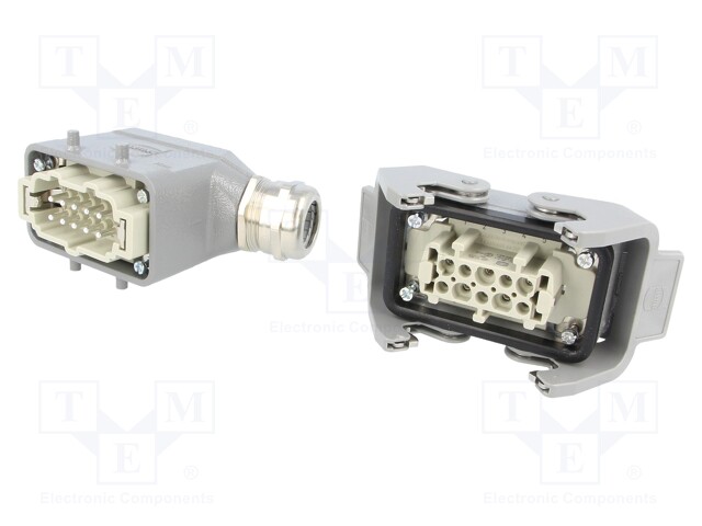 Connector: HAN; male + female; plug + socket; Han Kit; PIN: 10